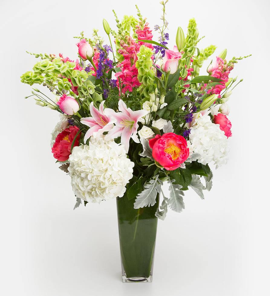Spring Time Flower: Large Pastel Lilies, Roses, Hydrangeas & Snaps ...